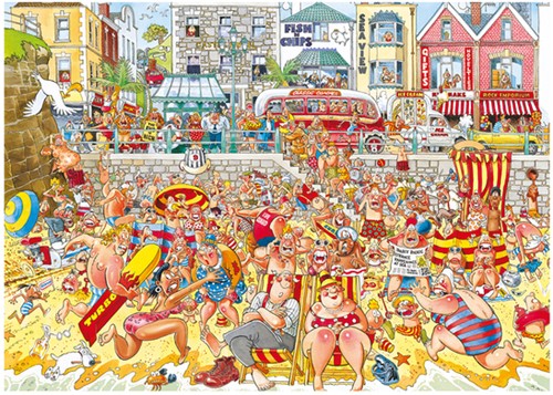 Puzzel Wasgij Retro Orginal 8 Vloed 1000 stukjes 1 Stuk-1