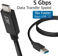 Kabel ACT USB A 3.2 naar USB-C 2 meter 1 Stuk-3