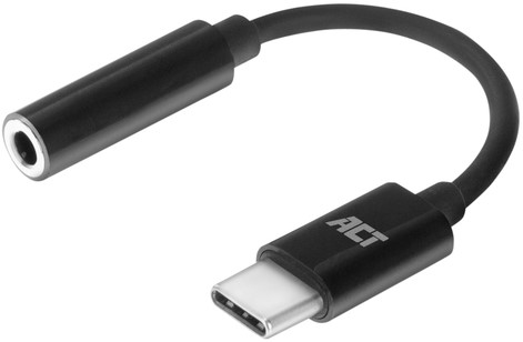 Adapter ACT USB-C naar 3.5mm audio jack 0.1 meter 1 Stuk