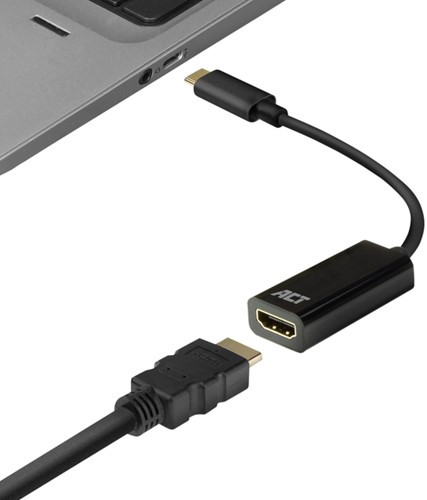 Adapter ACT USB-C naar HDMI 4K 30Hz 0.15 meter 1 Stuk