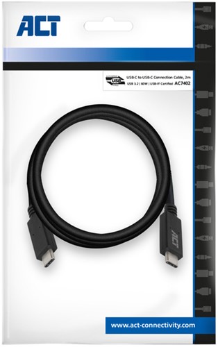 Kabel ACT USB 3.2 USB-C USB-IF gecert. 2 meter 1 Stuk-2