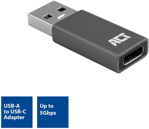 Adapter ACT USB-A naar USB-C USB 3.2 Gen.1 1 Stuk-1