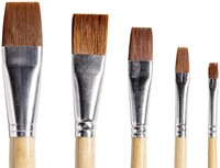 Kwast Qrea synthetisch set à 5 breedtes 5 Stuk-3