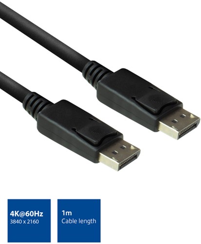 Kabel ACT DisplayPort 1 meter 1 Stuk-3