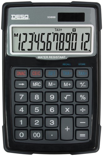 Rekenmachine Desq Large Water Stof bestendig 1 Stuk