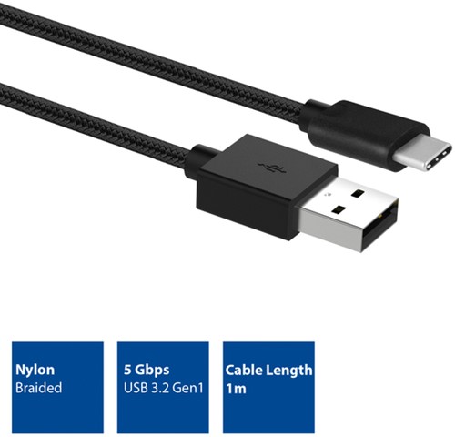 Kabel ACT USB 3.2 naar USB-C laad -en data 1 meter 1 Stuk-2