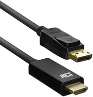 Kabel ACT DisplayPort naar HDMI 4K 1.8 meter 1 Stuk