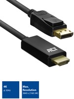 Kabel ACT DisplayPort naar HDMI 4K 1.8 meter 1 Stuk-3
