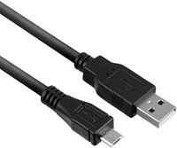 Kabel ACT USB 2.0 naar MicroB laad -en data 1m 1 Stuk