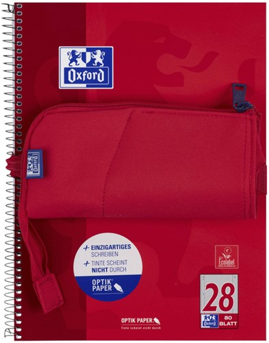 Pennenetui Oxford Stand-Up rood 1 Stuk-3