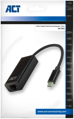 Adapter ACT USB-C naar Gigabit Ethernet 0.15 meter 1 Stuk-2