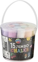 Stoepkrijt Moxy emmer 15 stuks assorti 1 Doos