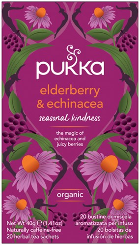 Thee Pukka elderberry en echinacea 20 zakjes 20 Zak