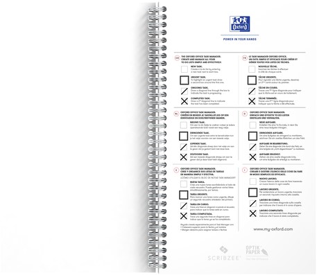 Task Manager Oxford 141x246 mm 115vel aqua 1 Stuk-3
