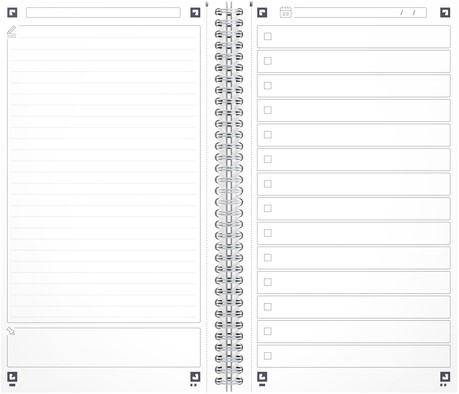 Task Manager Oxford 141x246 mm 115vel aqua 1 Stuk-1