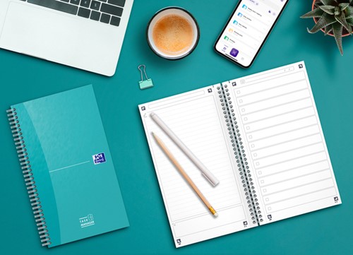 Task Manager Oxford 141x246 mm 115vel aqua 1 Stuk-4