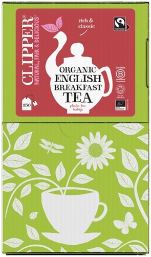 Thee Clipper English breakfast bio 250 zakjes 250 Zak