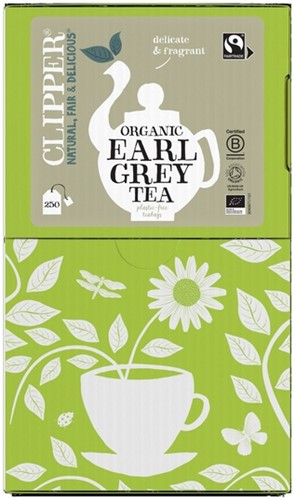 Thee Clipper earl grey bio 250 zakjes 250 Zak