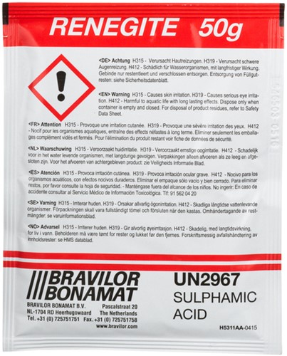 Ontkalker Bravilor Renegite voor koffiemachines 50 Gram