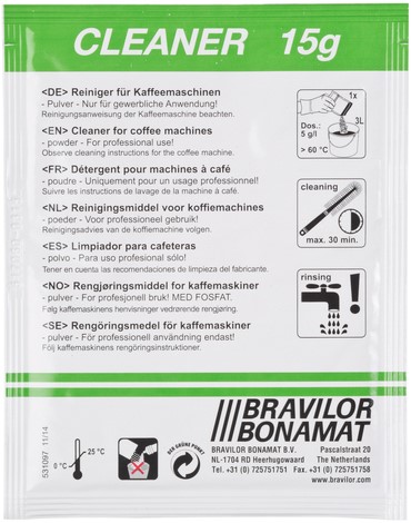 Reiniger Bravilor Cleaner voor koffiemachines 15 Gram