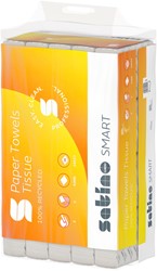 Handdoek Satino PT3 Smart 2laags 240x230mm wit 20 pak