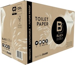 Toiletpapier BlackSatino ST10 GreenGrow systeemrol 24 Rol