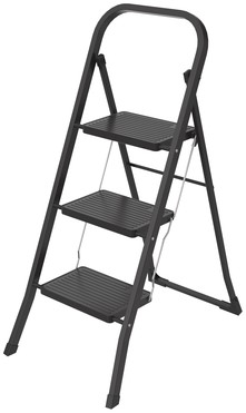 Huishoudtrap BRASQ 3 treden SL300 zwart 1 Stuk