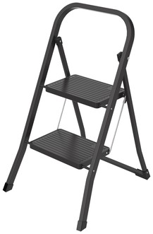 Huishoudtrap BRASQ 2 treden SL200 zwart 1 Stuk