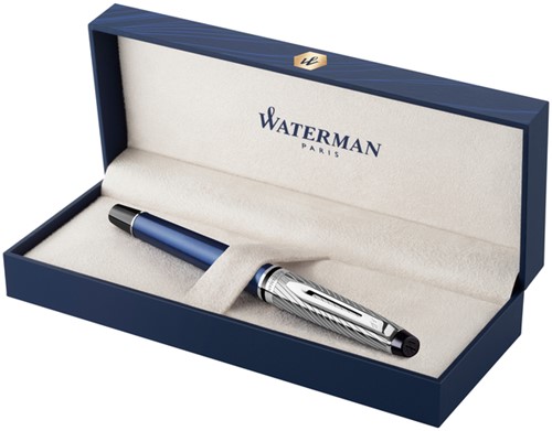 Rollerpen Waterman Expert metallic CT F blauw 1 Stuk-2
