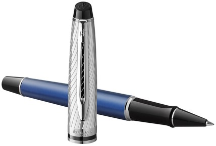 Rollerpen Waterman Expert metallic CT F blauw 1 Stuk-1