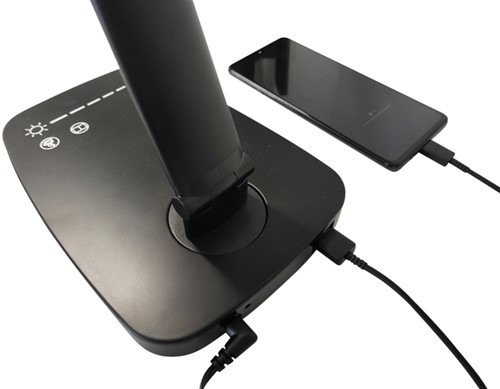 Bureaulamp Unilux Twistled led zwart 1 Stuk-3