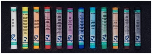 Pastelkrijt Talens Van Gogh zacht assorti 12st 12 Stuk-2