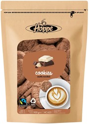 Koekjes Hoppe Cookies fairtrade double chocolate 900 Gram