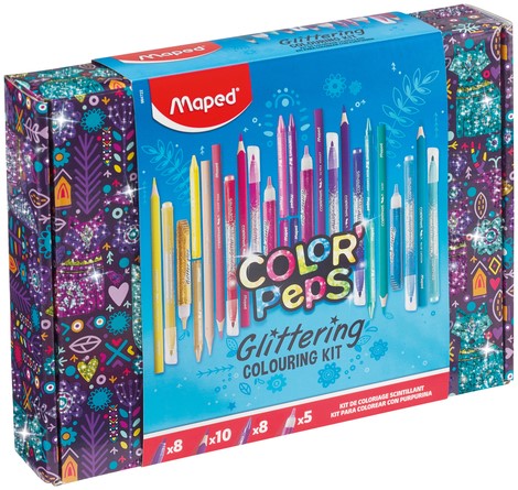 Tekenset Maped ColorPeps glitter 31delig assorti 1 Set