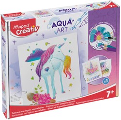 Hobbyset Maped Creativ AquaArt eenhoorn 14delig 1 Set