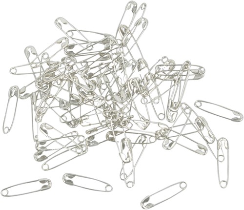 Veiligheidsspeld Crea Com zilverkleurig 22mm 500 Stuk