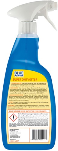 Ontvetter Blue Wonder prof superontvetter spray 1L 1 Liter-2