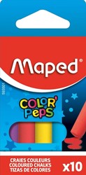 Schoolbordkrijt Maped Color'Peps set 10st assorti 10 Stuk