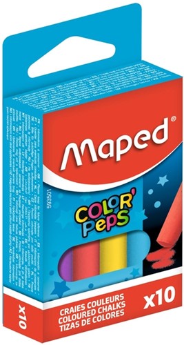 Schoolbordkrijt Maped Color'Peps set 10st assorti 10 Stuk-2
