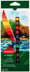 Olieverf Derwent Academy ass 12 Stuk