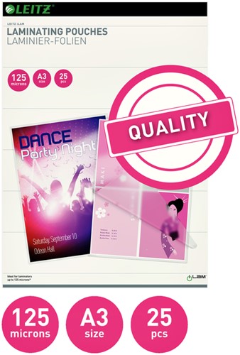 Lamineerhoes Leitz iLAM A3 2x125micron 25 Stuk-2