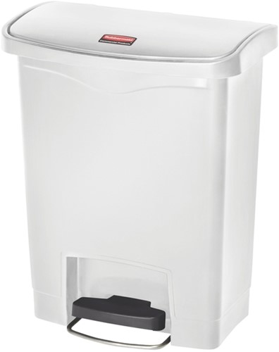 Pedaalemmer Rubbermaid Slim Jim Step On 30L wit 1 Stuk