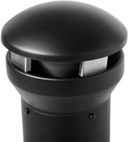 Asbak Rubbermaid Infinity Genie staand zwart 1 Stuk-2