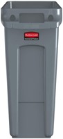 Afvalbak Rubbermaid Slim Jim VT 60L grijs 1 Stuk-2