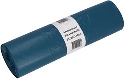 Afvalzak Cleaninq 65-25x140 rcycld T70 240L blauw 10 Zak