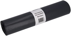 Afvalzak Cleaninq 70x110cm recycled T70 120L grijs 20 Zak