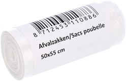 Afvalzak Cleaninq 50x55cm T15 25L transp 50 Zak