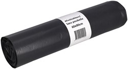 Afvalzak Cleaninq 60x90cm recycled T50 70L grijs 25 Zak