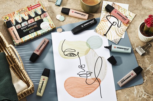 Markeerstift STABILO Boss 70/8 etui à 8st nature 8 Stuk-3