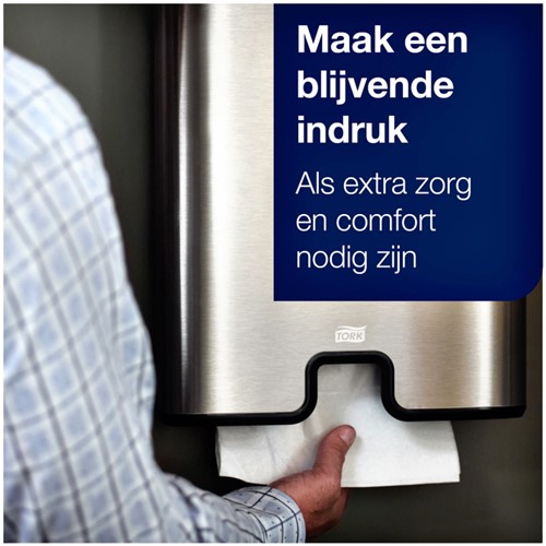 Handdoek Tork H2 Advanced 2laags 212x255mm wit 21 Stuk-1